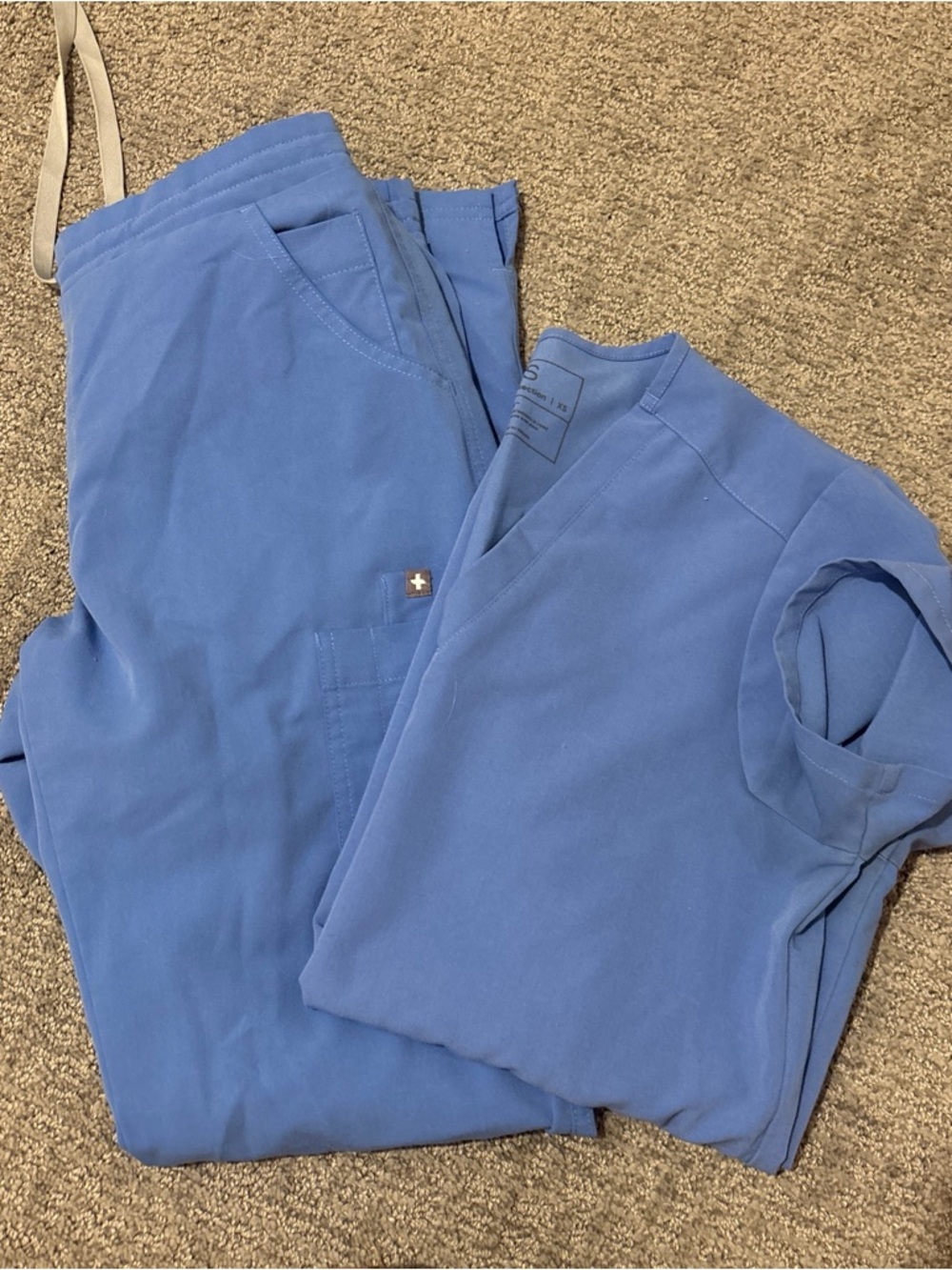 Figs Women's Scrub Set in Royal Blue